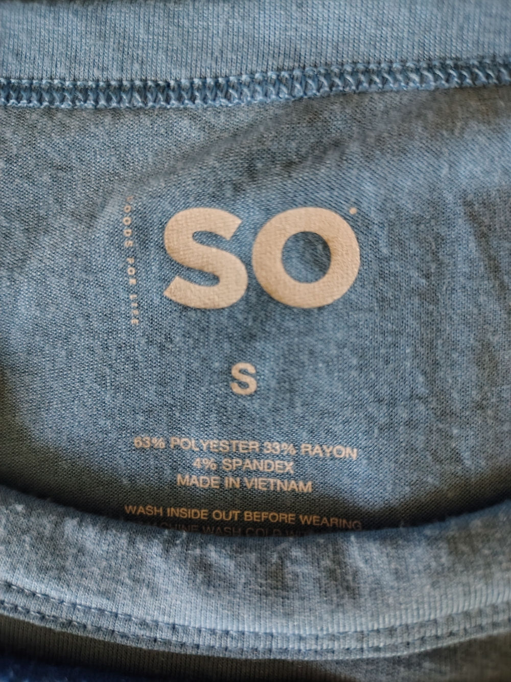 SO Goods For Life 3-Pack Scoop & V Neck Tops Blue, Light Blue, Olive Women Small - Picture 4 of 13